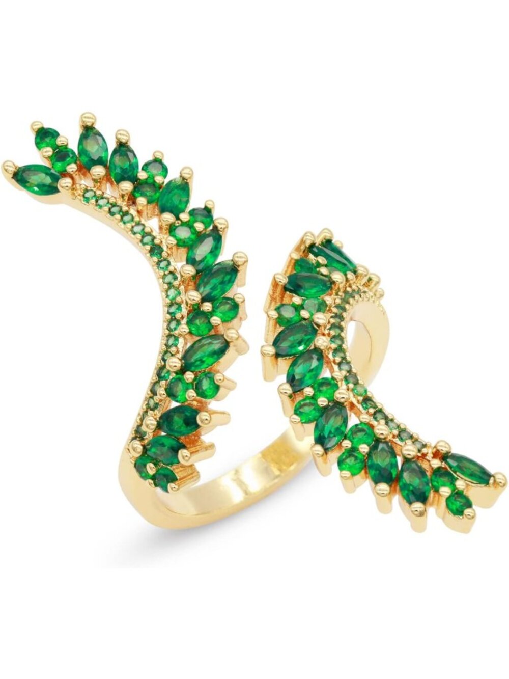 Adjustable Marquise Cubic Zirconia Statement Wrap Ring for Women - Elegant
